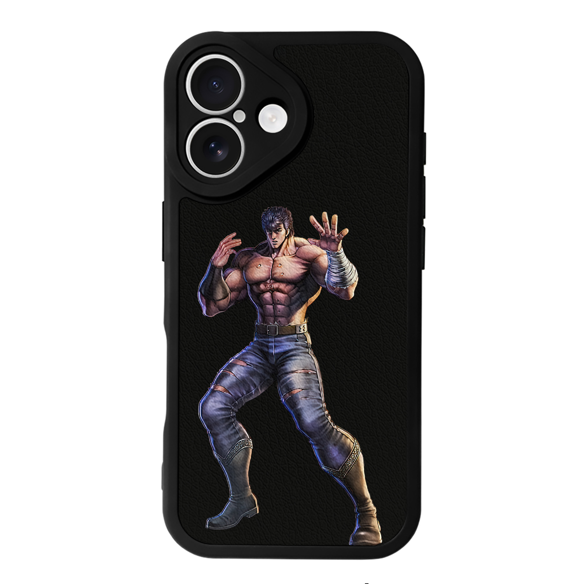 （画像用） 北斗の拳 Fist of the North Star 【iPhone 16シリーズ対応】シリコンスマホケース（レザー調） 材質：シリコン